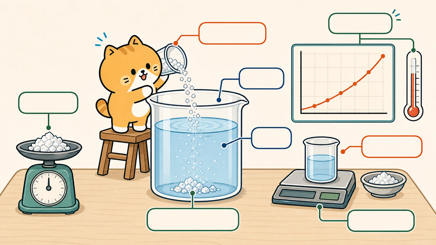 水与溶液知识点教学插画